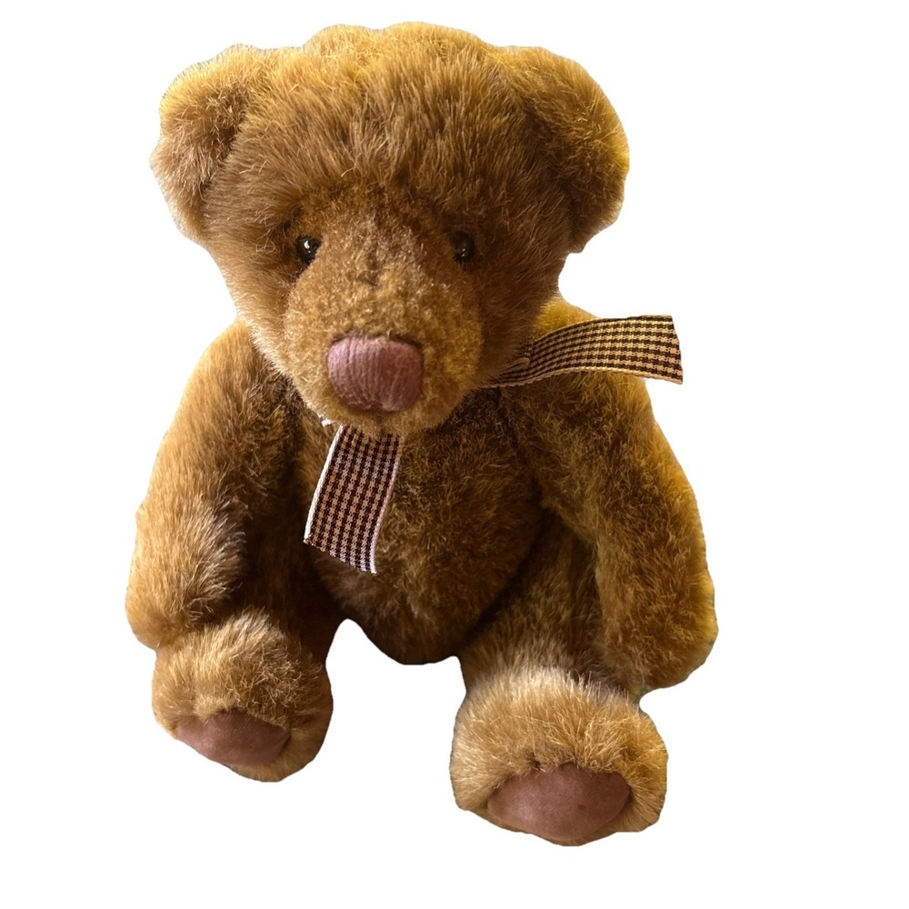 Winslow Brown Teddy Bear Plush Soft Toy Bow Kids Children Toy Gift‎ 7"